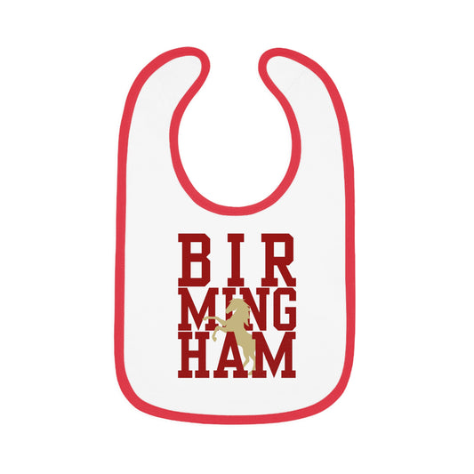 Birmingham Stallions Baby Bib | UFL | XFL | Spring Football | Baby Accessories | Alabama